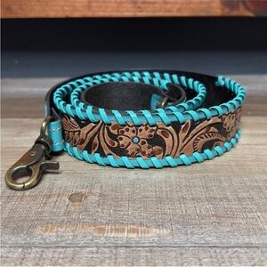 Myra Cowgirl replacement purse strap crossbody teal